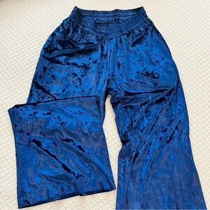 Beautiful crushed velvet wide leg pants